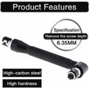 Mini Screwdriver And Bits, 1/4" Drive, L-Shaped Double Head Hexagonal Handle Extension Socket Wrench Flathead Torx