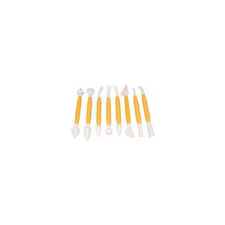 4 pcs Set DArk Sugar Paste Modeling Tools, 11 Cake Molds
