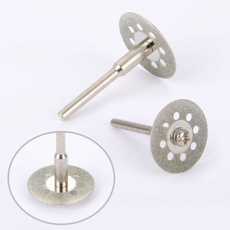 12 Pack 22Mm Mini Perforated Diamond Cutting Discs, Cutting Wheels, Shanks Ann Arbor