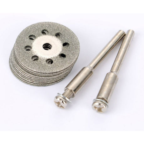 12 Pack 22Mm Mini Perforated Diamond Cutting Discs, Cutting Wheels, Shanks Ann Arbor