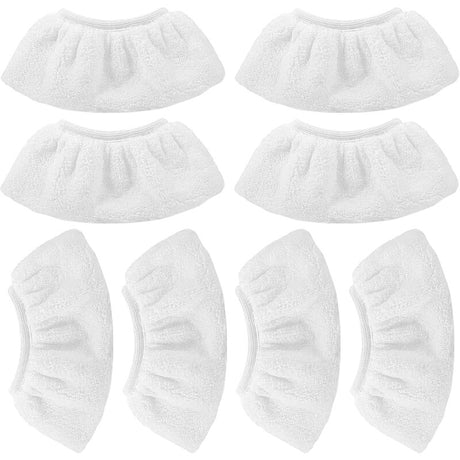 8 pcs Microfiber Cloths For Kärcher(Compatible With), Hand Nozzle Cloths Accessory For Steam Cleaners Sc 1, 2, 3, 4, 5