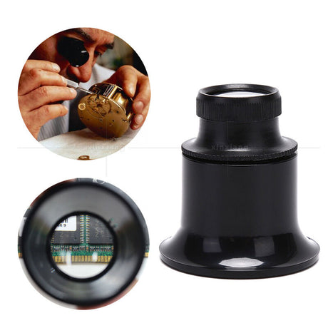 Magnifying Glasses, 20X Magnification Watchmaking Tool Magnifier Loupe Magnifier Set For Watching Jewelry Repair