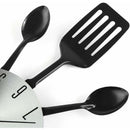 16" Large Kitchen Wall Clocks With Spoons And Forks, Great Home Decor And Nice Gifts, Black