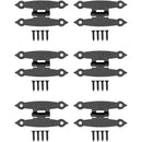 6 pcs Antique Metal Hinges For Cabinets, Cupboard Doors, Chests, Crates Retro Country House Style 65 X 34Mm