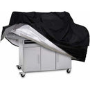 Bbq Cover, Waterproof Anti-Uv Barbecue Cover 210D Oxford Cloth Bbq Protective Cover Grill Cover - 170 61 117Cm, Black