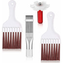 4 Pieces Air Conditioner Condenser Comb Air Conditioner Comb Ac Fin Comb Refrigerator Stainless Steel Comb, 3 Styles