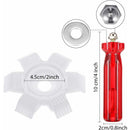 4 Pieces Air Conditioner Condenser Comb Air Conditioner Comb Ac Fin Comb Refrigerator Stainless Steel Comb, 3 Styles