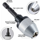 Quick Change Keyless Drill Chuck With 0.3-6.5Mm Hex Shank