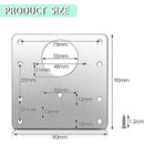 8 pcs Stainless Steel Cabinet Hinge Repair Plate With 48 Screws