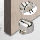 2 Pack Stainless Steel Magnetic Door Stopper Catch Door Stoppers With Screw Mounted, No Force Or Hitting Walls