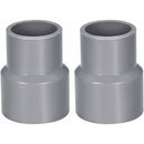 0Mm X 32Mm Pvc Pipe Coupling Hub Reducer Dwv Grey 2 pcs