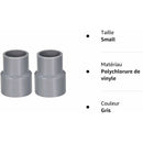 0Mm X 32Mm Pvc Pipe Coupling Hub Reducer Dwv Grey 2 pcs