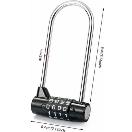 Master Lock Combination Padlock Digital Password Padlock 4 Digit Combination Lock For Gym, School, Work Lockers,