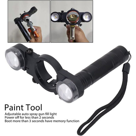 LED Paint Spray Gun Light, Universal LED Paint Spray Gun Light With Adjustable Brightness, For Automotive And Household
