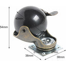 4 pcs Furniture Leg Caster Wheels (1.5Inch (40Mm) - With Brake)