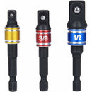 Socket Adapter 1/2 3/8 1/4 Hexagon Drill Bits Adapter Set Nut Wrench Reducer Socket Adaptor Converter Ratchet Wrench