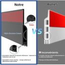 Insulated Door Bottom 100 Cm, Self-Adhesive Door Draught Excluder, Silicone Door Bottom Anti Cold Thermal Insulation