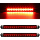 2 pcs 12-24V 15 LED Trailer Brake Tail Light Bar Waterproof Rear Lights Running Lights Identification Light For Offroad