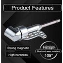 105 Degree Right Angle Drill Bit Extension Socket For Narrow Corner With Strong Magnet, Hex Head Screwdriver