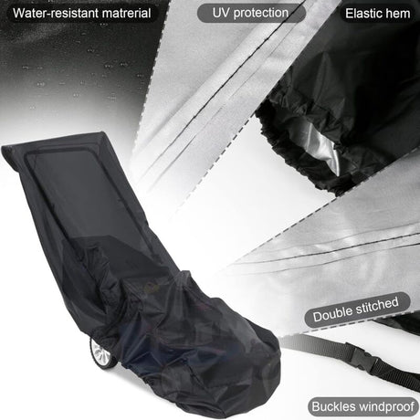 Lawn Mower Cover, 210D Oxford Cloth Heavy Duty Waterproof Lawn Mower Cover For Outdoor/Indoor With Drawstring And