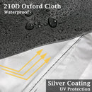Lawn Mower Cover, 210D Oxford Cloth Heavy Duty Waterproof Lawn Mower Cover For Outdoor/Indoor With Drawstring And