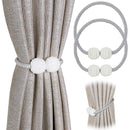 2 Pack Magnetic Curtain Tiebacks For Small, Thin, Or Sheer Curtains Grey Curtain Tieback
