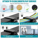 10 pcs Self-Adhesive Cable Management Holder Durable Clips For Tv Pc Laptop Ethernet Cable Home Office (Black)