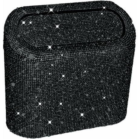 Car-Mounted Diamond-Encrusted Trash Can, Car Storage Bucket, Hanging Car Storage Bag, Creative Diamond-Encrusted Mini
