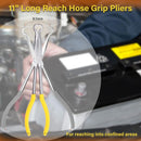 Long Reach Pipe Grip Pliers 11 Inch Ring Nose Pliers 3/5 Inch Diameter Pipe Pliers Offset Spark Plug Boot Removal
