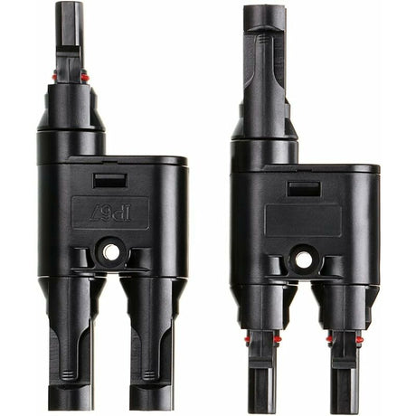 H- 1X Pair Of Solar Panel Connector (1 To 2 Branches), Mc4 Durable And Saving For Family