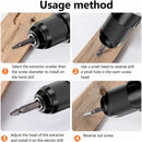 5 pcs Professional Screw Extractor Set, DAmaged Screw Extractor, High Speed Steel, For Defective Screws, Bolts And