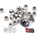 Zinc Steel Lock Nut M10 Pack 25 Hexagonal Locking Lock Nuts Ideal For Carpentry, Construction, Plumbing, Among Other