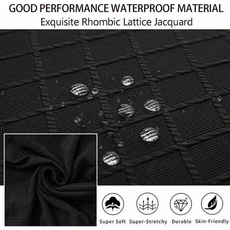 Diamond Lattice Waterproof Seat Covers For Dining ROom Chairs, Stretch Kitchen Chair Covers For Dining ROom, Seat