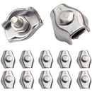 20 pcs Wire ROpe Clips Steel Cable Clamp M3 Wire ROpe Clips For 1.5Mm-3Mm Steel Cable Stainless Steel Cable Clamp For