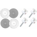 8 pcs Pressure Mounted Baby Proofing Wall Guards, Threaded Spindle ROds, Baby Safety Buffers For Stairs Doors, For