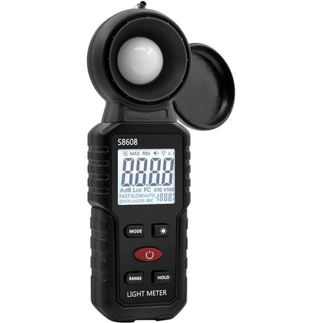 Digital Lux Meter, Light Measurement With 0.1-200,000 Lux, Portable Digital Ambient Light Meter Range Up To 200,000 Lux