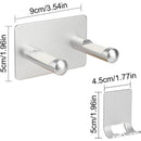 Universal Hair Dryer Holder Stainless Steel No Drilling Wall Mount Hair Dryer Holder Stick-On Holder Universal Holder