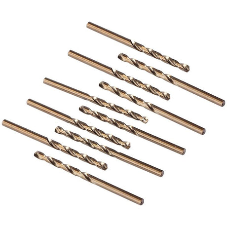 10 pcs M35 Hss Cobalt Drill Bit Set, Steel Twist Drill Bit, Drill Diameter 0.8Mm