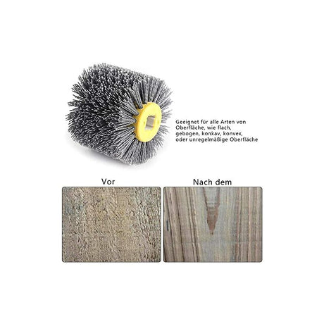 Nylon Brush - Pull Wheel - Polishing Brush - Grit 80/120/180/240 - For Woodworking Machine - Satin Finishing Machine