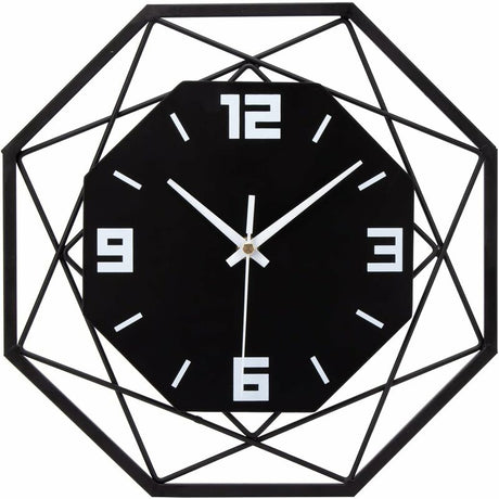 Wall Clock Wood Metal 30Cm Silent Non Ticking Wall Clock Living ROom Bedroom Kitchen Office Large Wall Clock Modern