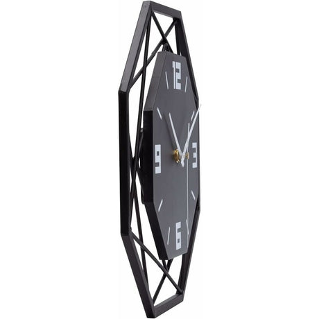 Wall Clock Wood Metal 30Cm Silent Non Ticking Wall Clock Living ROom Bedroom Kitchen Office Large Wall Clock Modern