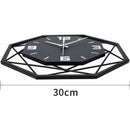 Wall Clock Wood Metal 30Cm Silent Non Ticking Wall Clock Living ROom Bedroom Kitchen Office Large Wall Clock Modern