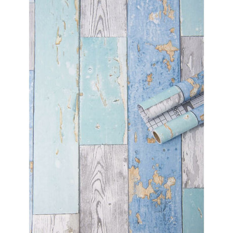 Self Adhesive Vinyl Wallpaper For Furniture Countertop Wood Grain Pattern Decorative Sticker,0.456M