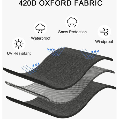 1000L Ibc Tank Cover, 420D Water Tank Cover, Anti-Uv Tank Protection Cover, Ibc Tank Protective Cover With Zipper, 120
