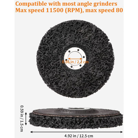5 pcs Grinding Disc, 125 X 22 Mm, Abrasive Disc For Angle Grinder, Csd Abrasive Cleaning Disc Coarse Cleaning Discs For