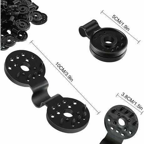 50 pcs Practical Heavy Duty Fixing Clip For Privacy Screen Fabric Sunshade In Greenhouse
