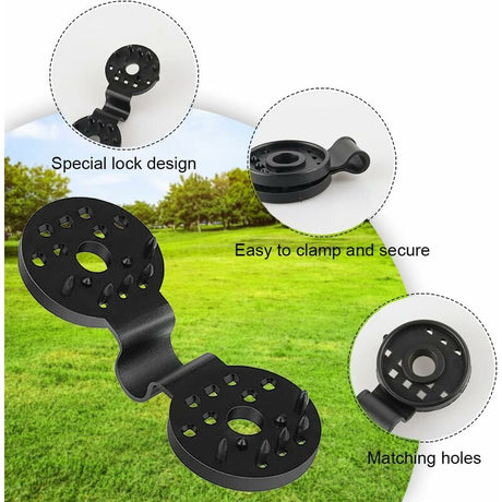 50 pcs Practical Heavy Duty Fixing Clip For Privacy Screen Fabric Sunshade In Greenhouse