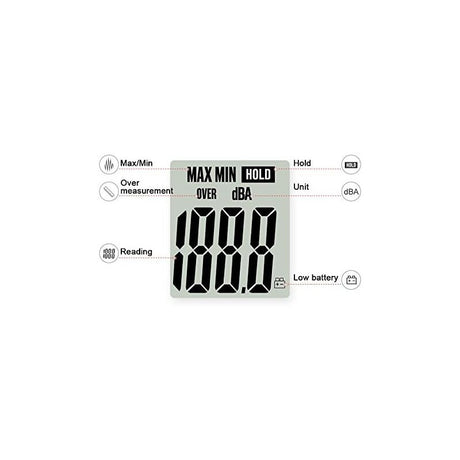 Sound Level Meter 40-130Dba, Professional Decibel Meter With Backlit Display (9V Battery Included)