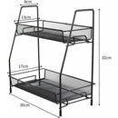 Spice Rack 2 Layer Metal Spice Rack Large Vertical Spice Rack