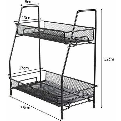 Spice Rack 2 Layer Metal Spice Rack Large Vertical Spice Rack